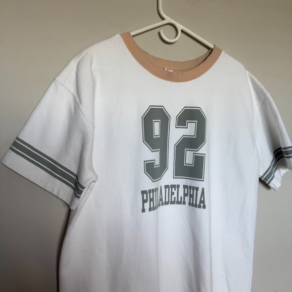 Anthropologie Daily Practice Sporty Tee Dress Medium Mini Philadelphia Lounge - Picture 4 of 9